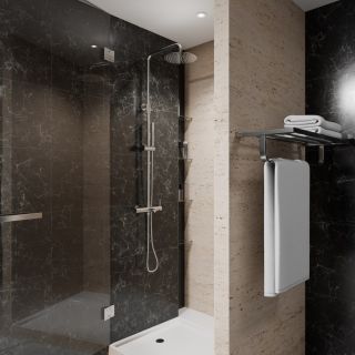 Полка для полотенец Milacio Ultra MCU.955.SS нержавеющая сталь